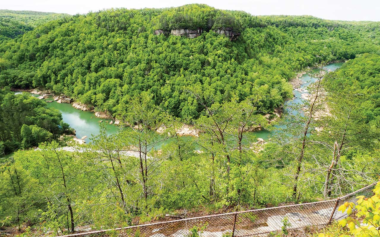 Devil's Jump Overlook in Big South Fork National River and Recreation Area
