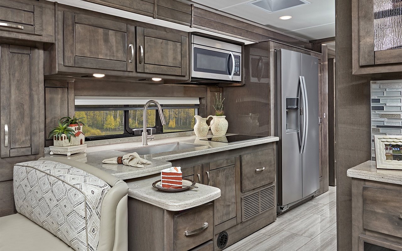 Entegra Reatta 37K motorhome kitchen