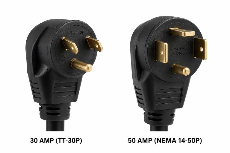 30 Amp vs 50 Amp RV: What’s the Difference? (Power, Adapters & Surge Protectors)